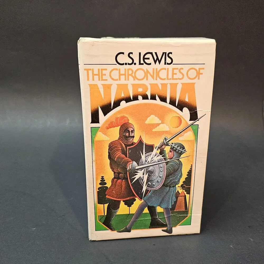 Vtg Chronicles of Narnia Box Set Complete 1970 C.S. Lewis First Collier Books Ed